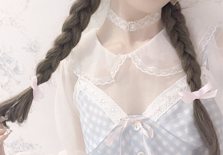 Get trendy with Sweden warehouse - Snow Princess transparent top - available at Peiliee Shop. Grab yours for $22 today!