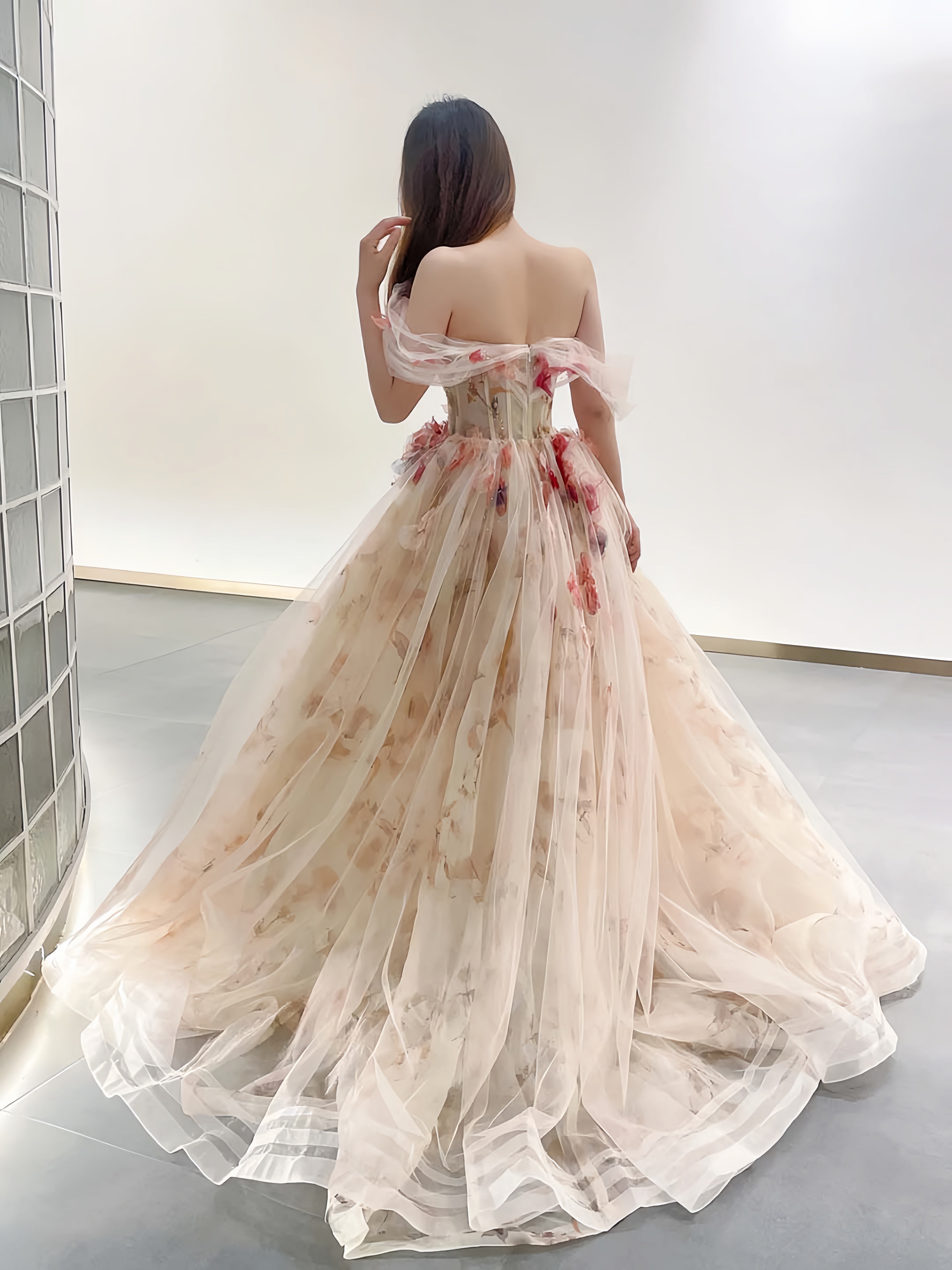Get trendy with My Majesty the Rose Wedding Dress Floral Gown Midi Dress - available at Peiliee Shop. Grab yours for $85 today!