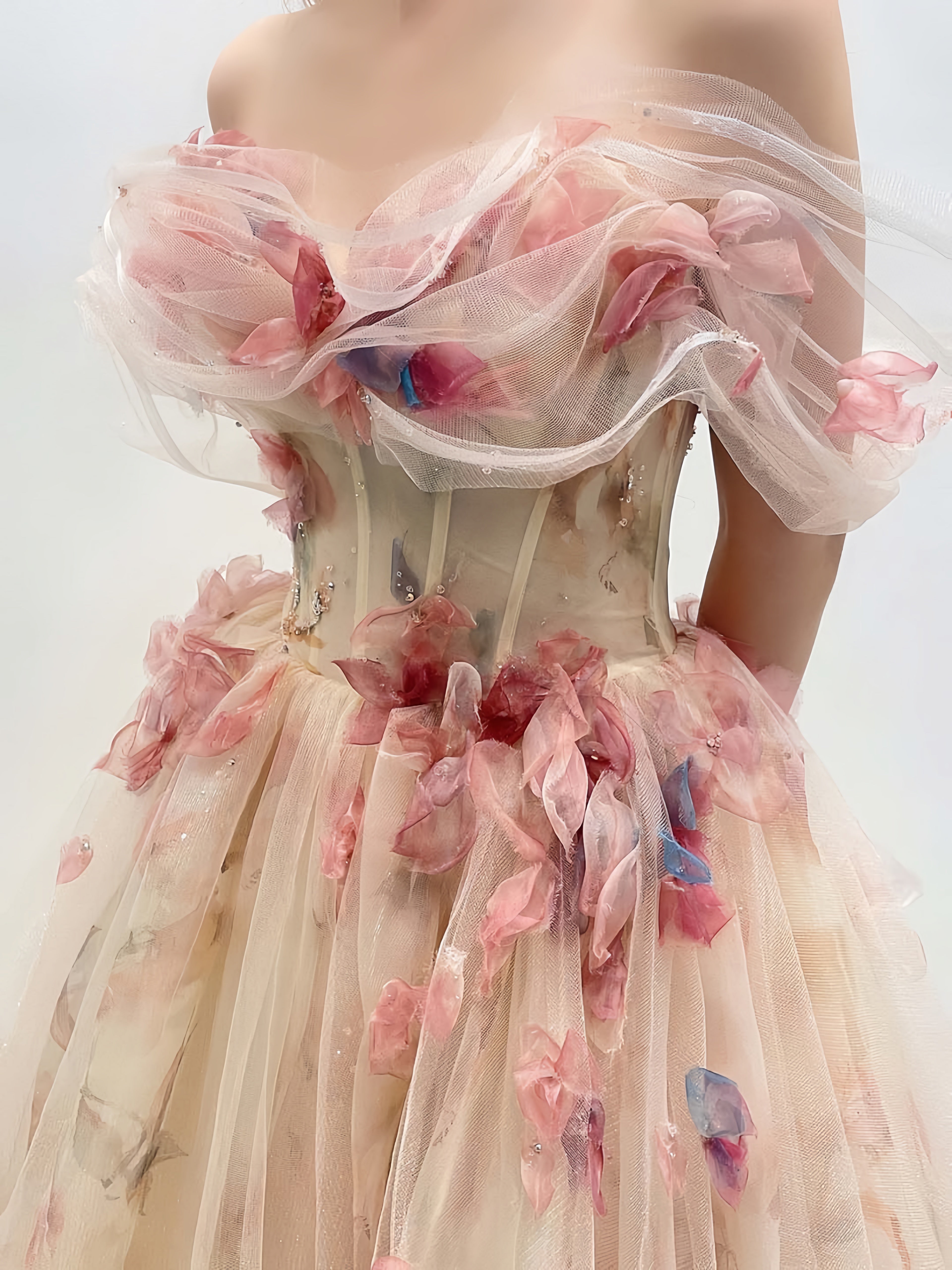 Get trendy with My Majesty the Rose Wedding Dress Floral Gown Midi Dress - available at Peiliee Shop. Grab yours for $85 today!
