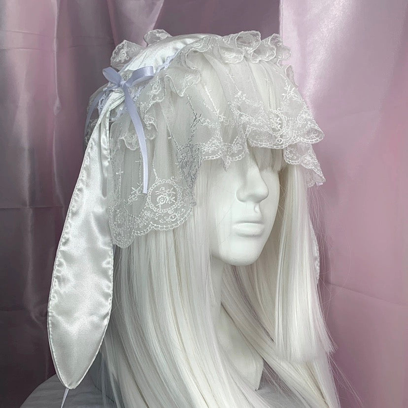 Get trendy with Angel Version Handmade White Bunny Hat Headband - available at Peiliee Shop. Grab yours for $21.90 today!