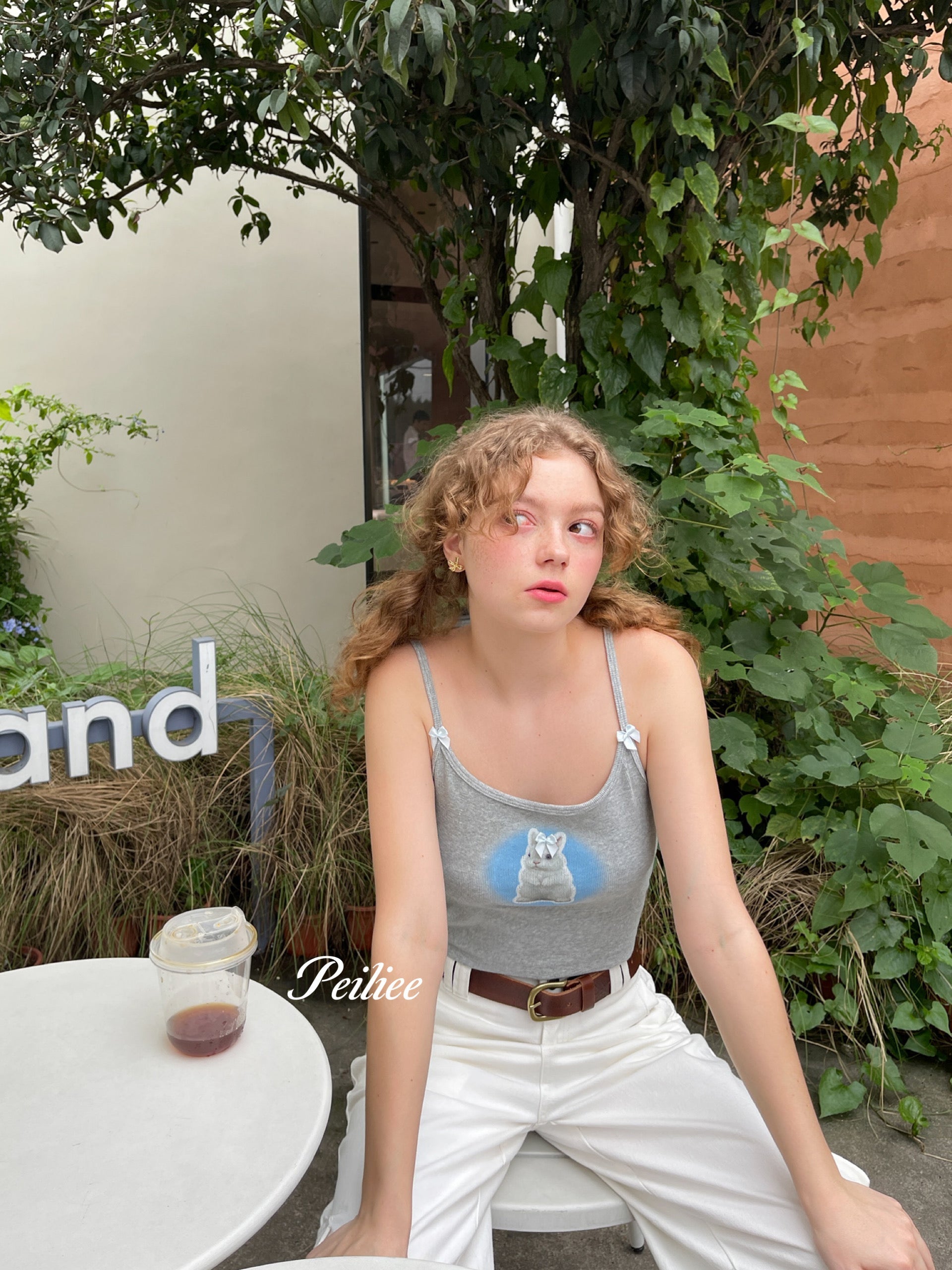 Get trendy with Bun Bun Love Crop Vest Top - available at Peiliee Shop. Grab yours for $19.90 today!