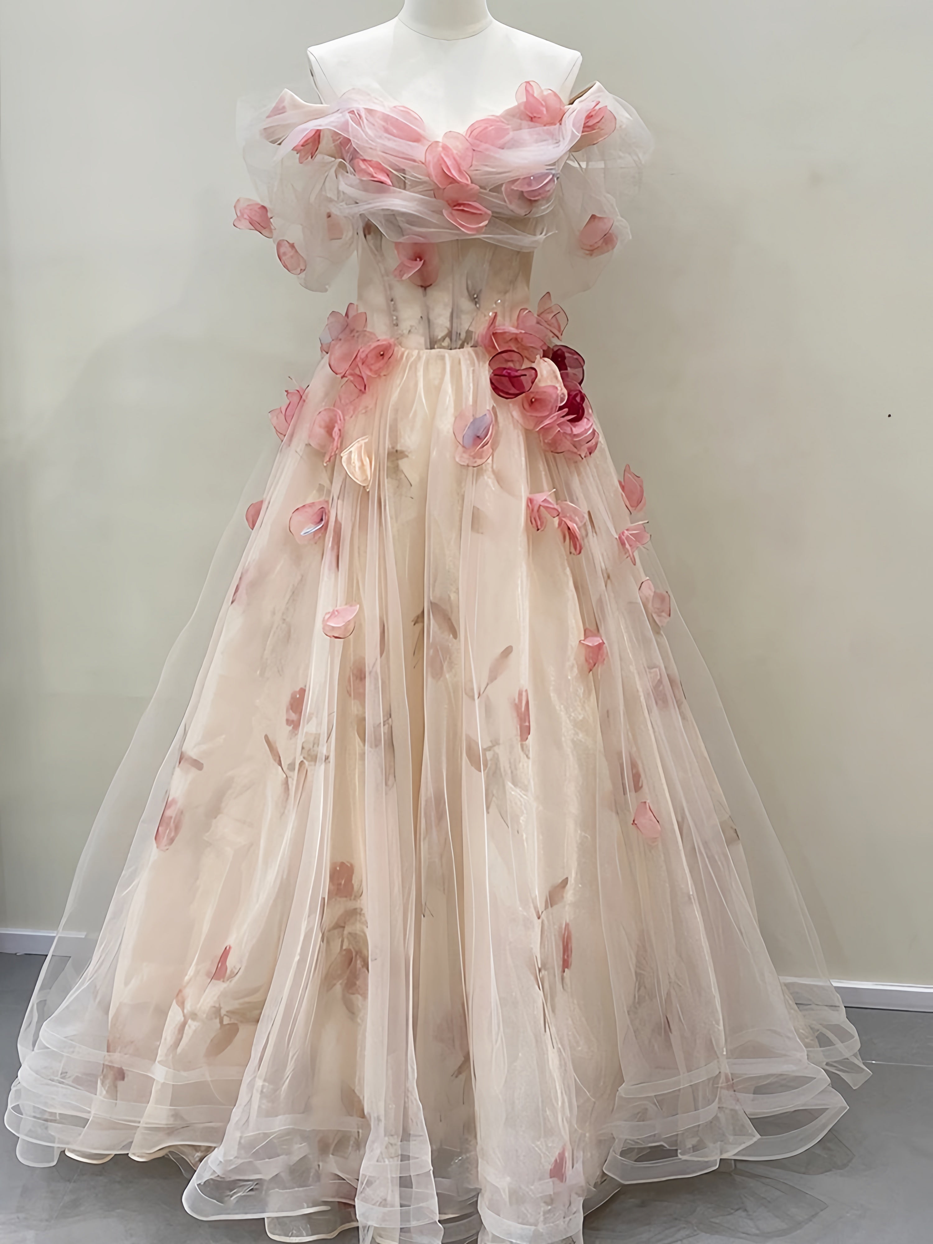 Get trendy with My Majesty the Rose Wedding Dress Floral Gown Midi Dress - available at Peiliee Shop. Grab yours for $85 today!