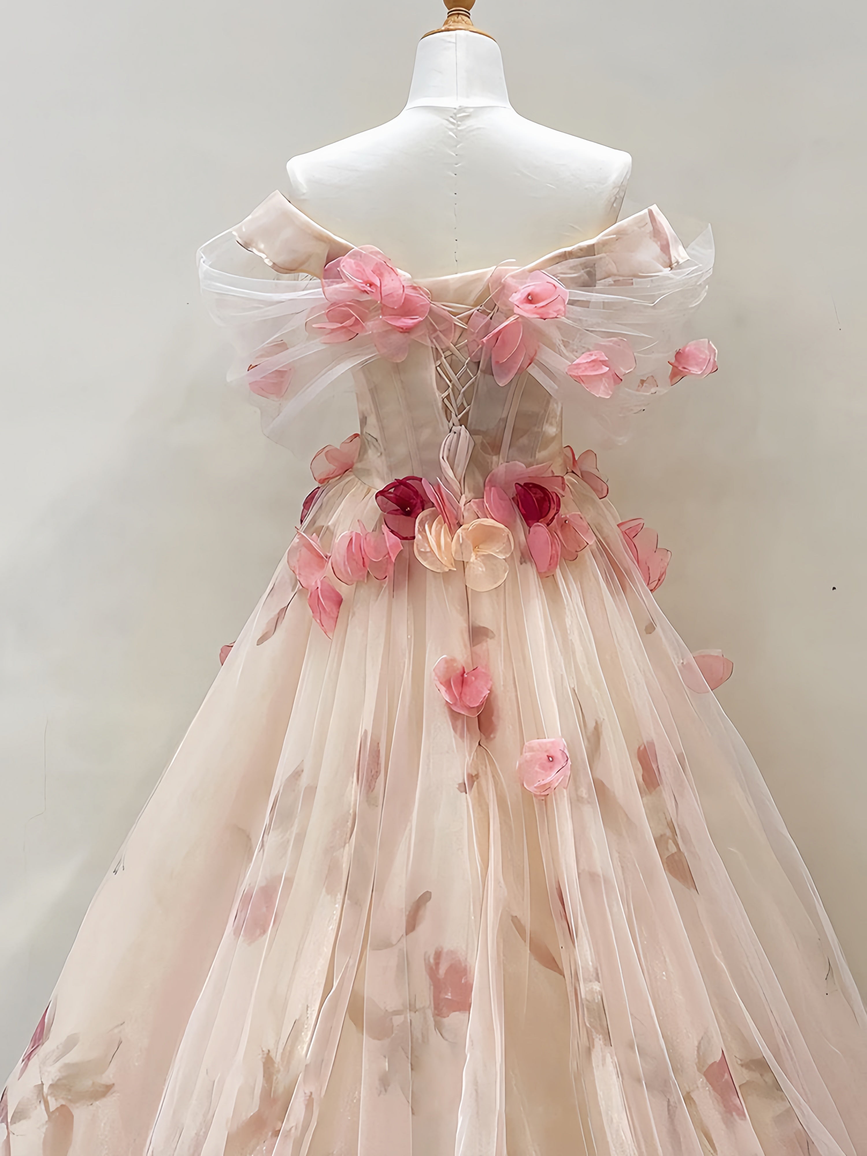 Get trendy with My Majesty the Rose Wedding Dress Floral Gown Midi Dress - available at Peiliee Shop. Grab yours for $85 today!