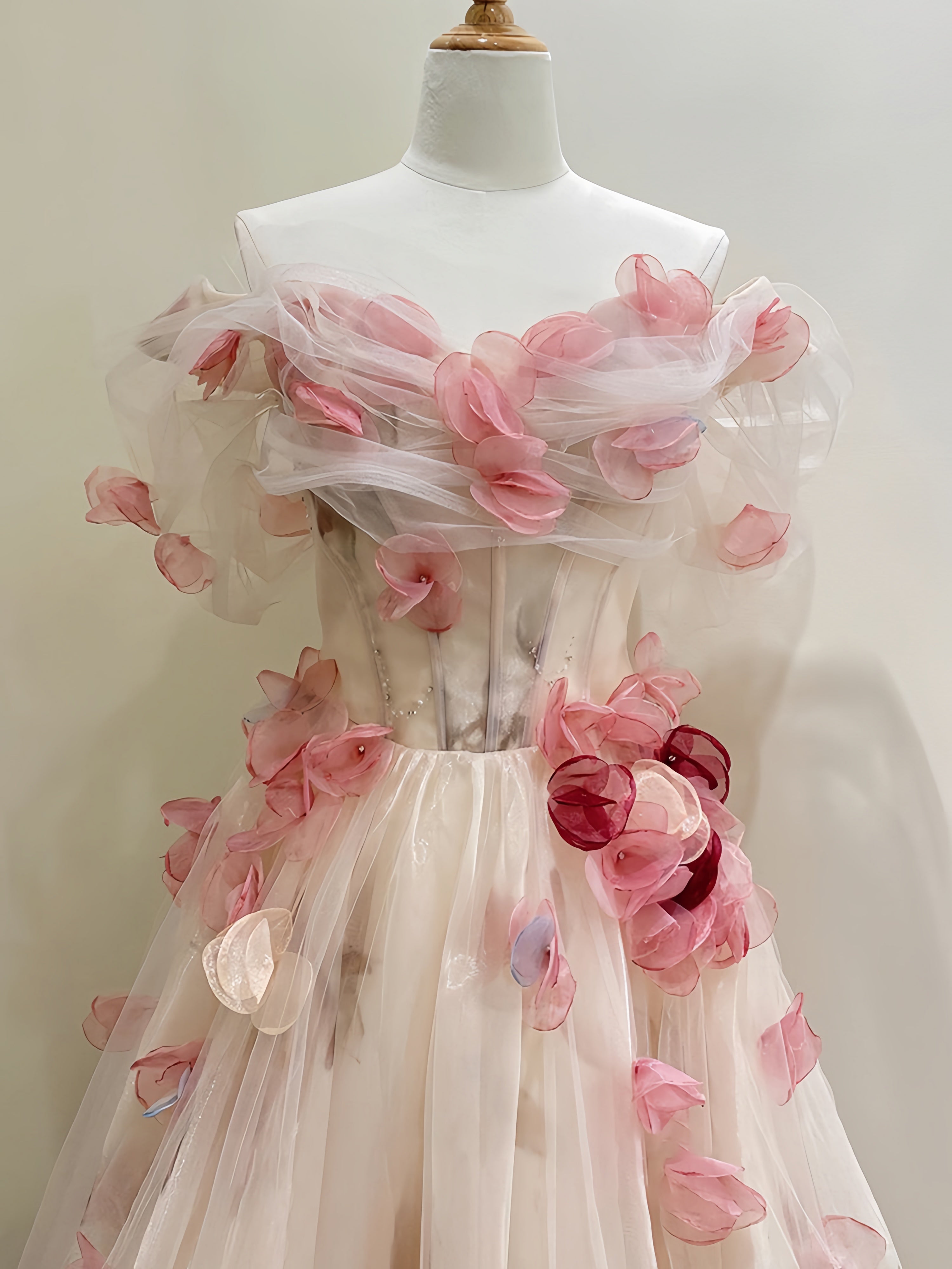 Get trendy with My Majesty the Rose Wedding Dress Floral Gown Midi Dress - available at Peiliee Shop. Grab yours for $85 today!