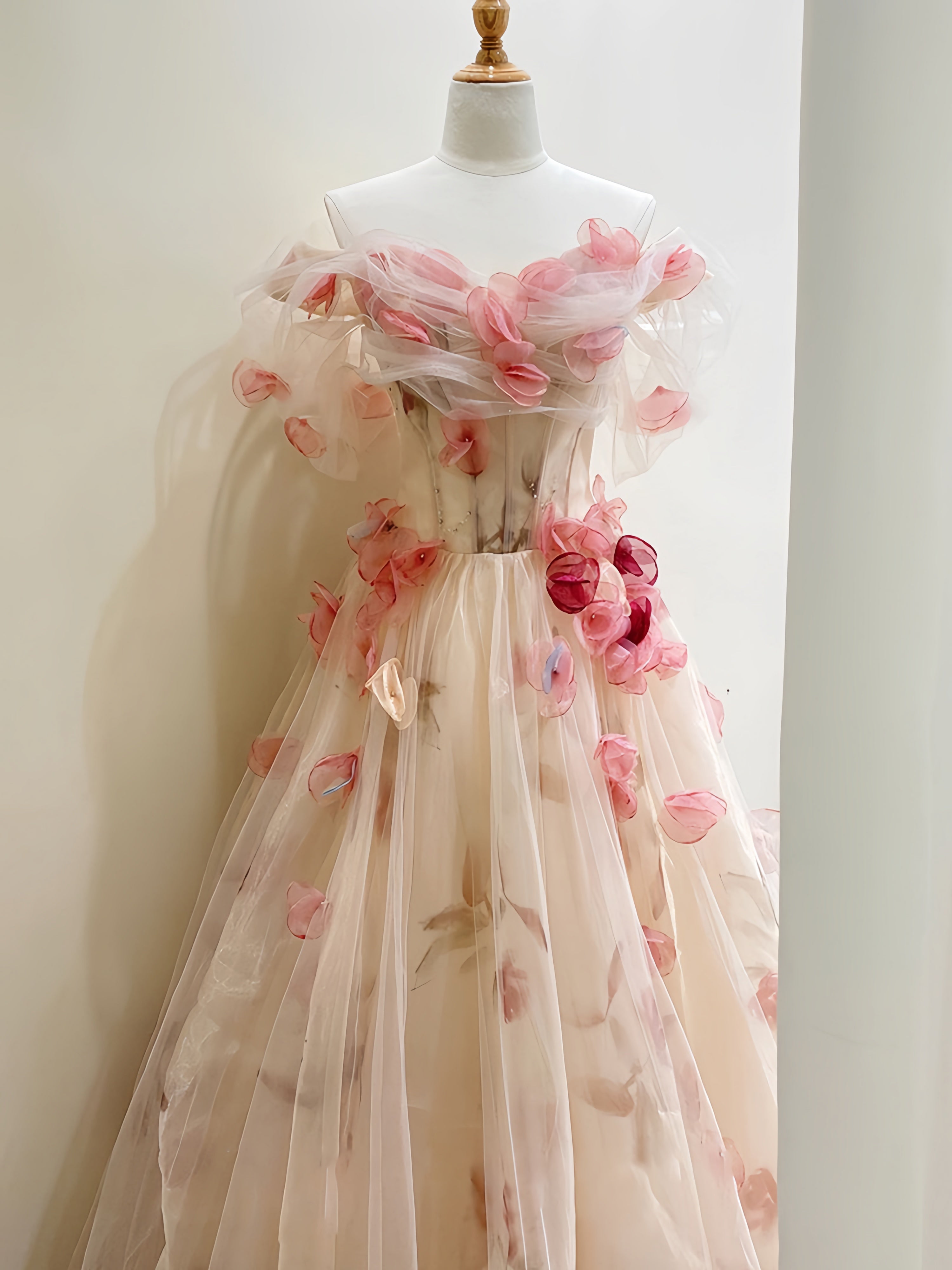 Get trendy with My Majesty the Rose Wedding Dress Floral Gown Midi Dress - available at Peiliee Shop. Grab yours for $85 today!