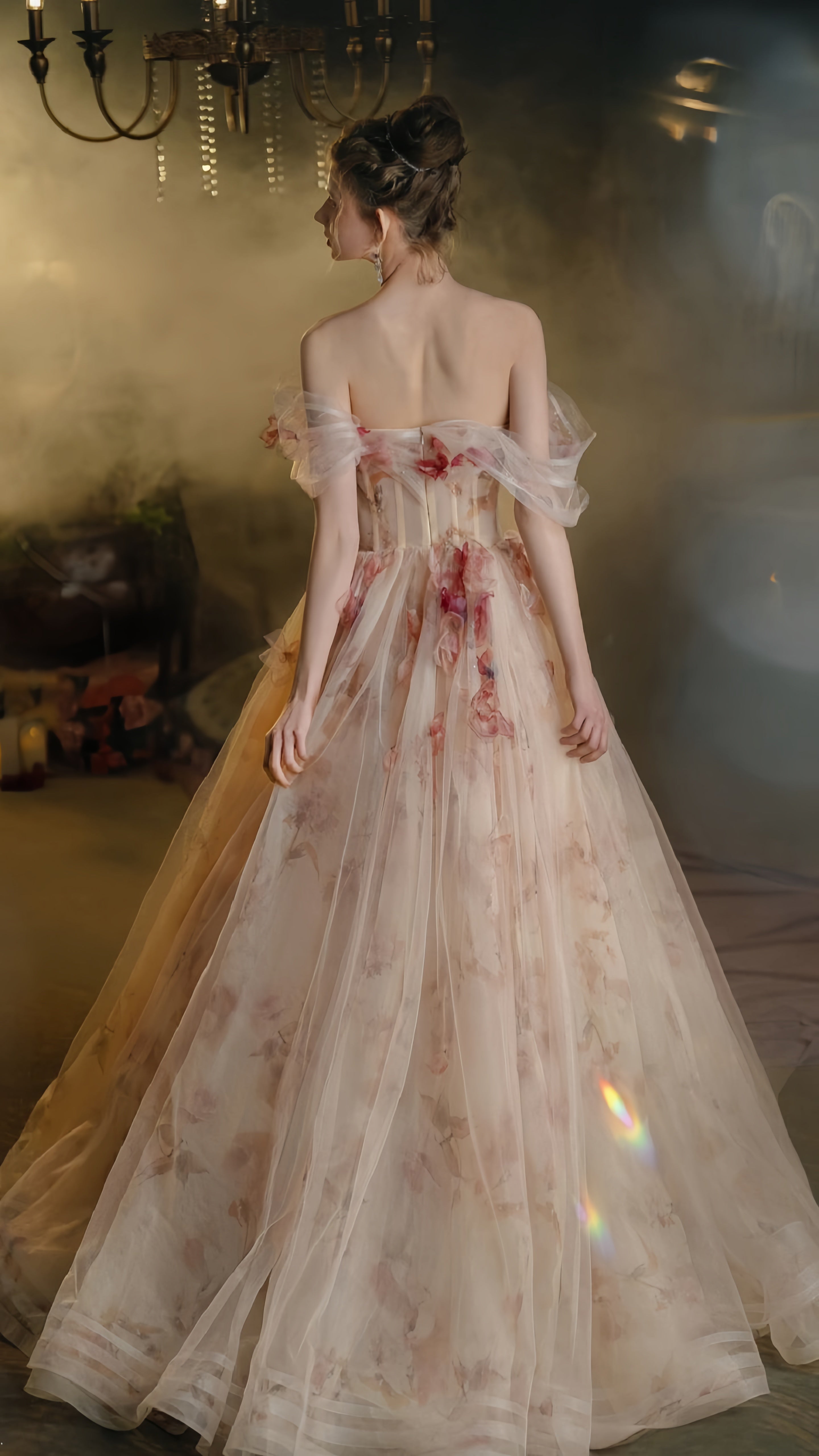 Get trendy with My Majesty the Rose Wedding Dress Floral Gown Midi Dress - available at Peiliee Shop. Grab yours for $85 today!