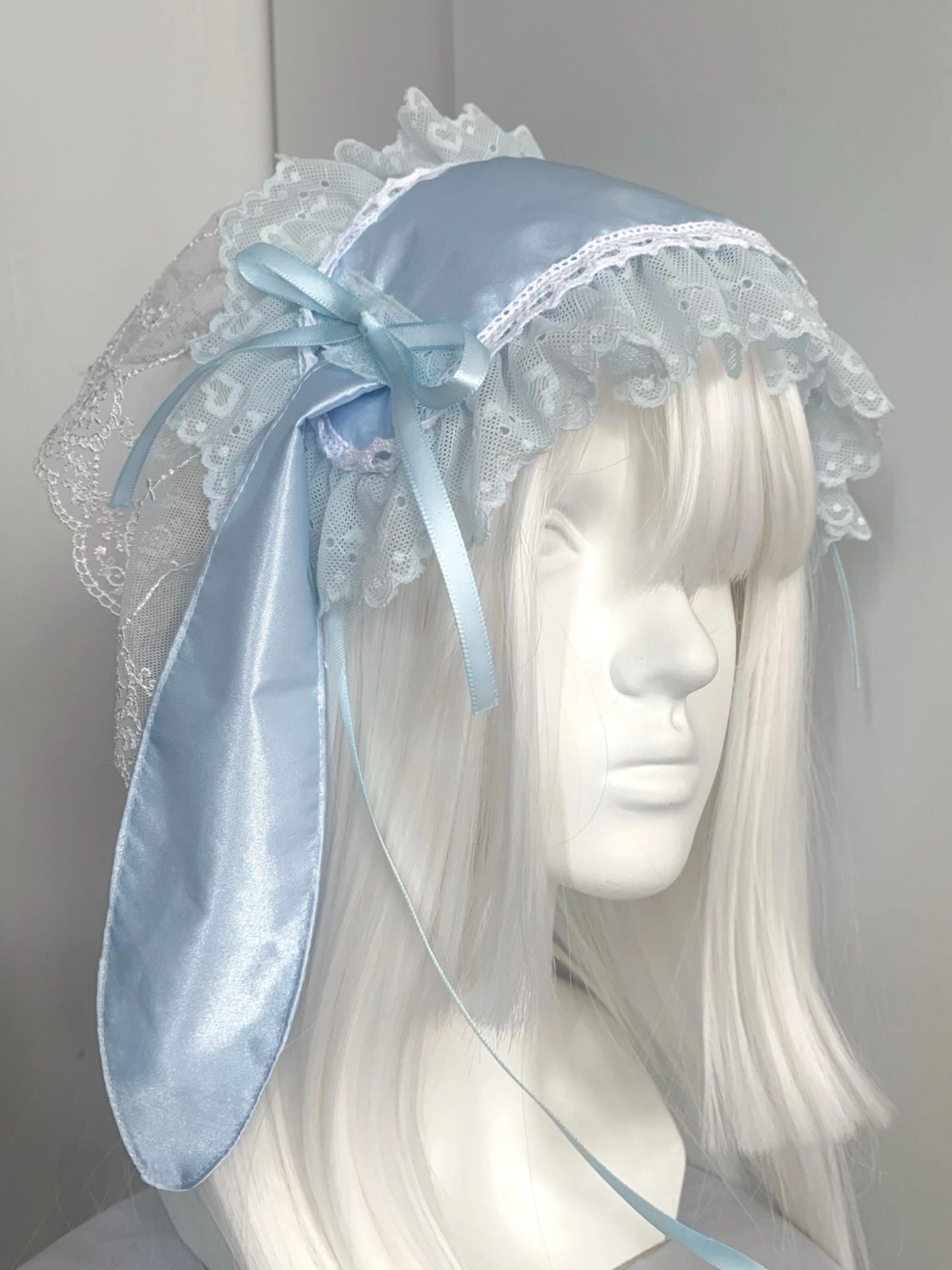 Get trendy with Blue version Handmade Pink Bunny Hat Headband - available at Peiliee Shop. Grab yours for $21.90 today!
