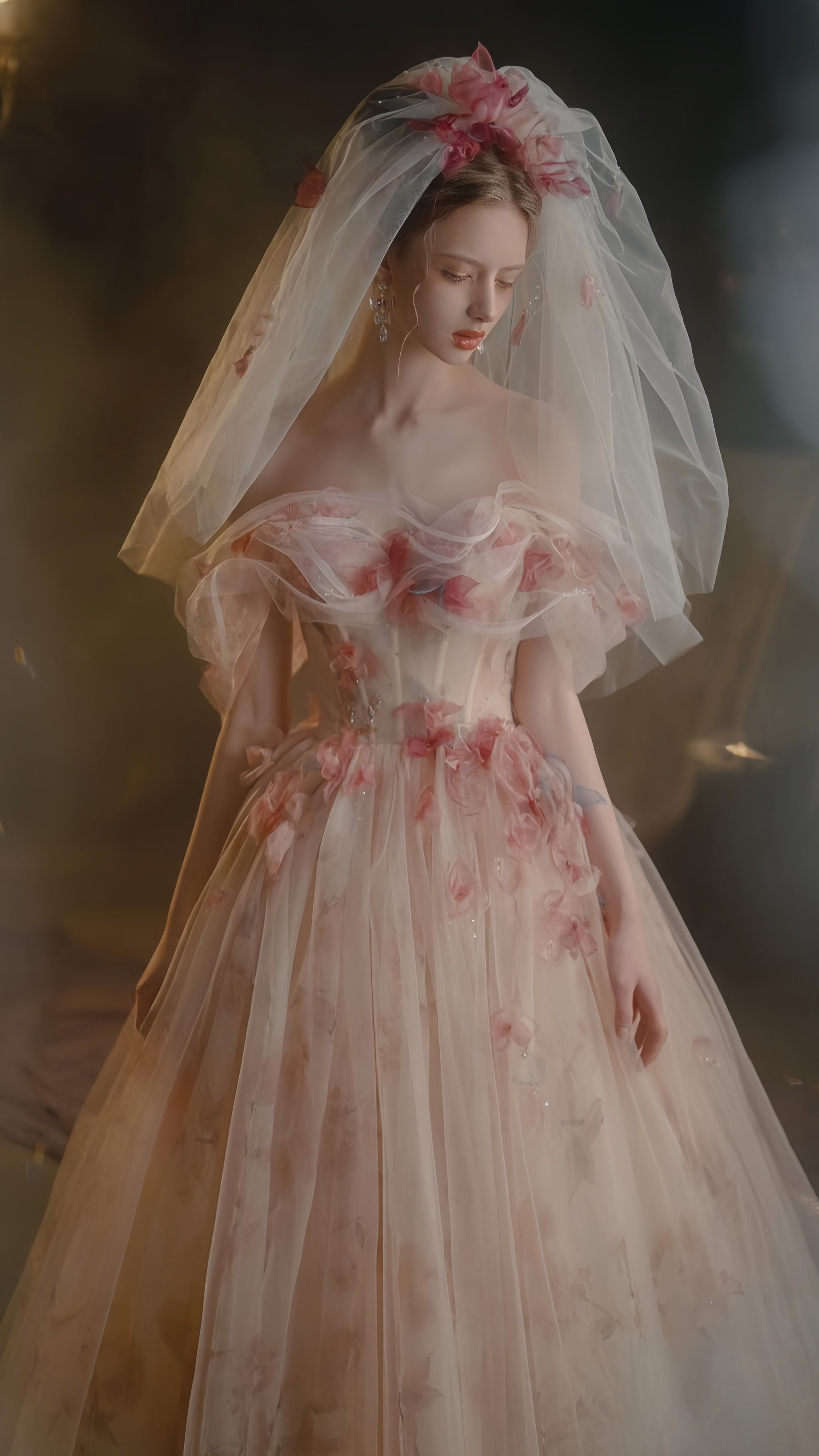 Get trendy with My Majesty the Rose Wedding Dress Floral Gown Midi Dress - available at Peiliee Shop. Grab yours for $85 today!