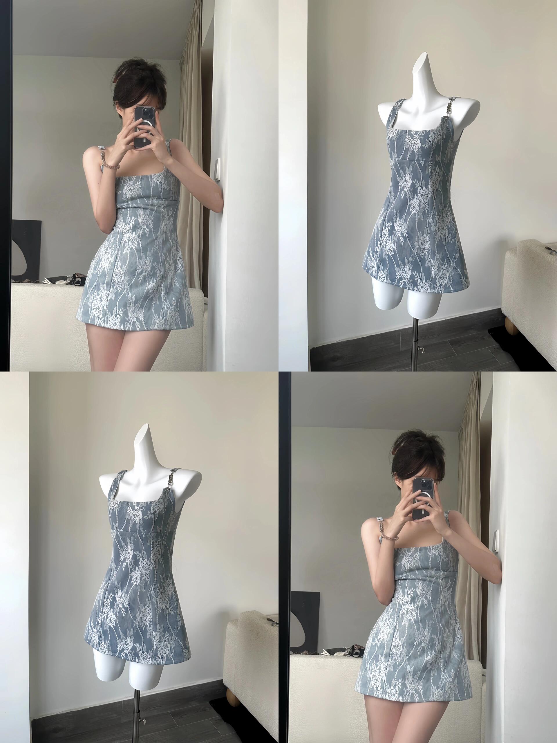 Get trendy with The new rockstar mini dress - available at Peiliee Shop. Grab yours for $45 today!