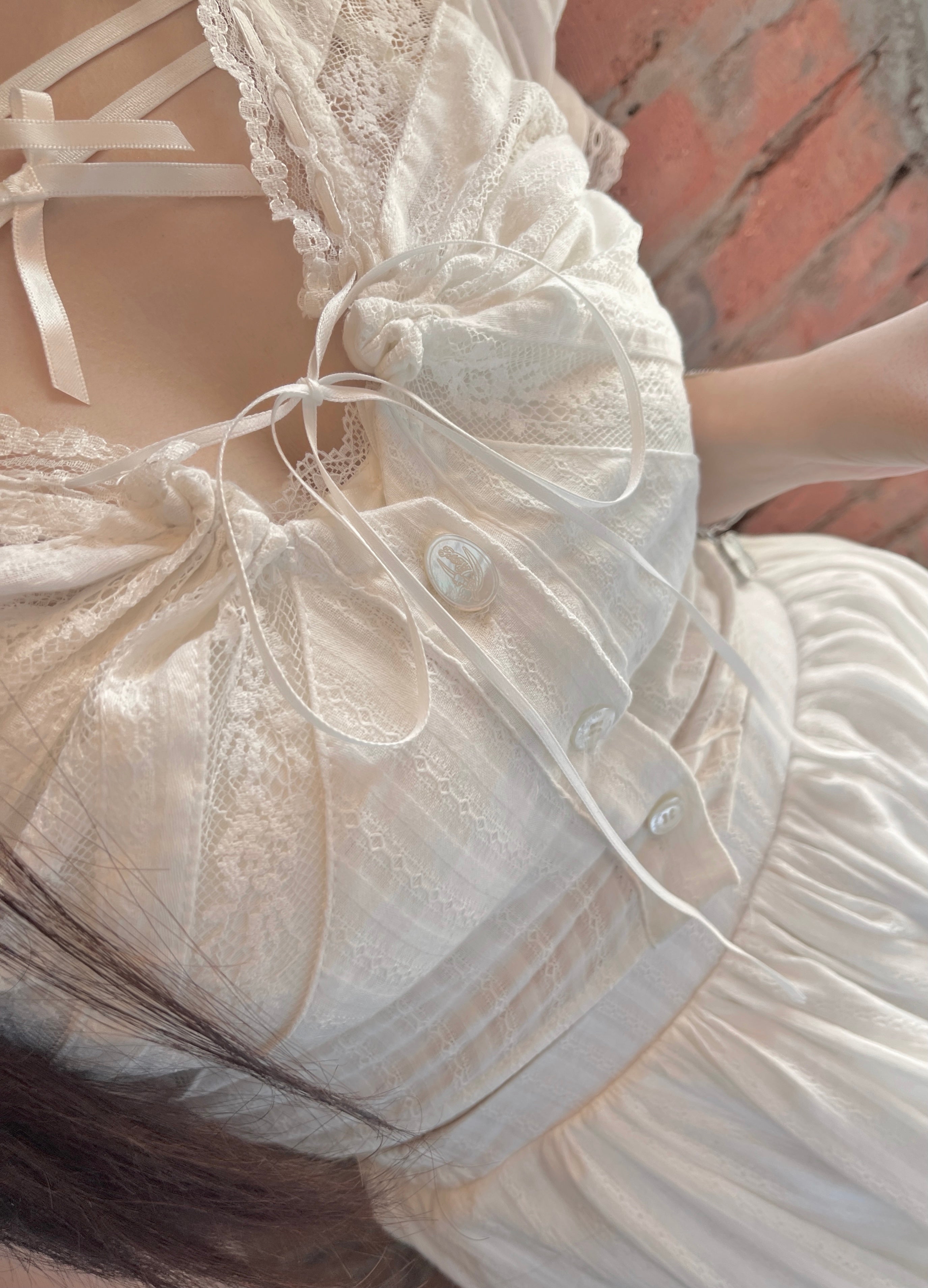 Get trendy with White Daisy Lover Cotton Set - Dresses available at Peiliee Shop. Grab yours for $35 today!