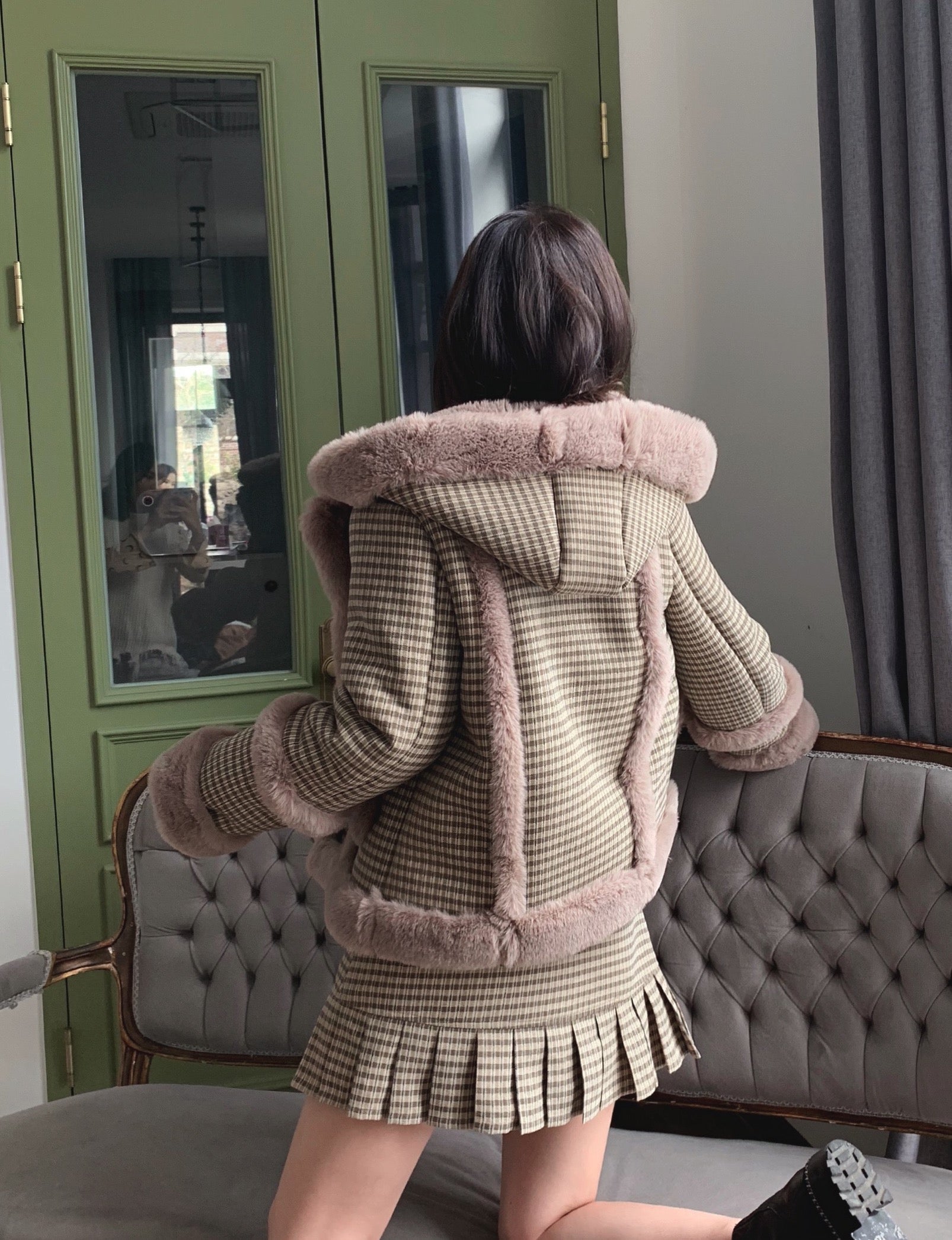 Get trendy with All I want for Christmas is you - faux fur skirt - available at Peiliee Shop. Grab yours for $25 today!