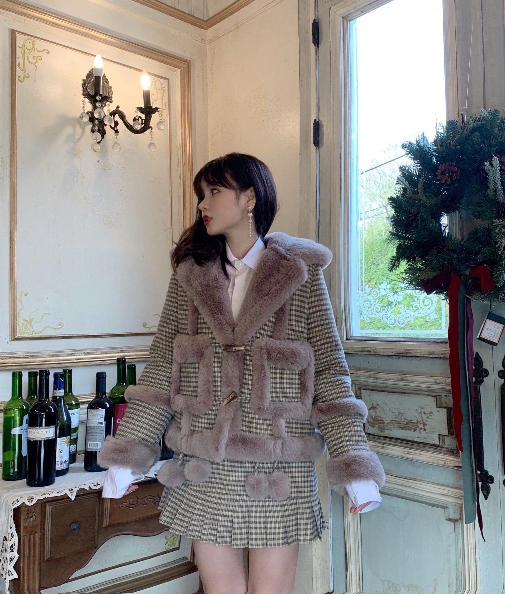 Get trendy with All I want for Christmas is you - faux fur skirt - available at Peiliee Shop. Grab yours for $25 today!