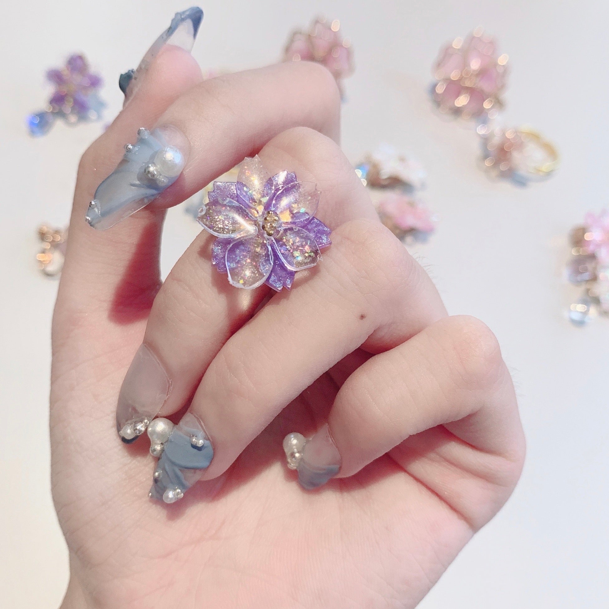 Get trendy with Sakura Rain Fairy Dream Handmade Ring Hairpin Necklace Set - available at Peiliee Shop. Grab yours for $15 today!