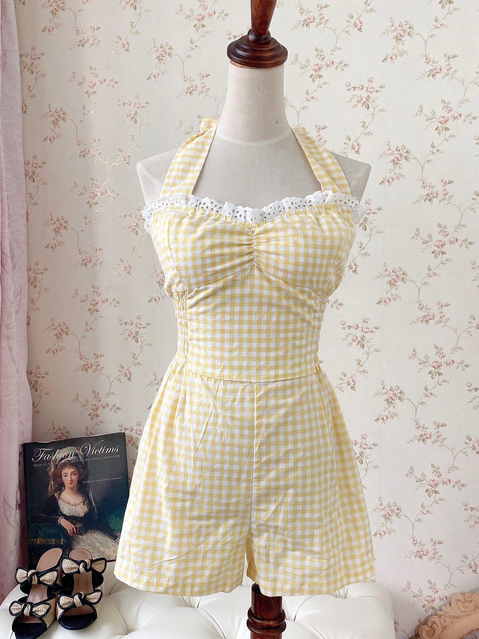 Get trendy with Sea Kissed Sailor Gingham Bodysuit Dress - Dresses available at Peiliee Shop. Grab yours for $48 today!