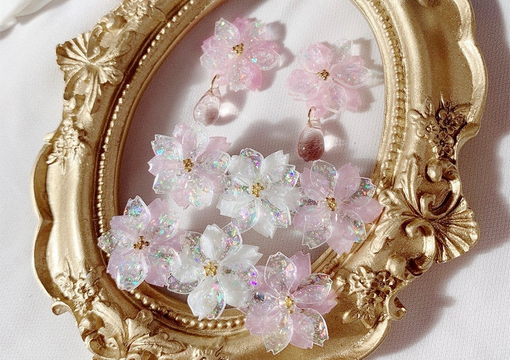 Get trendy with Sakura Rain Fairy Dream Handmade Ring Hairpin Necklace Set - available at Peiliee Shop. Grab yours for $15 today!