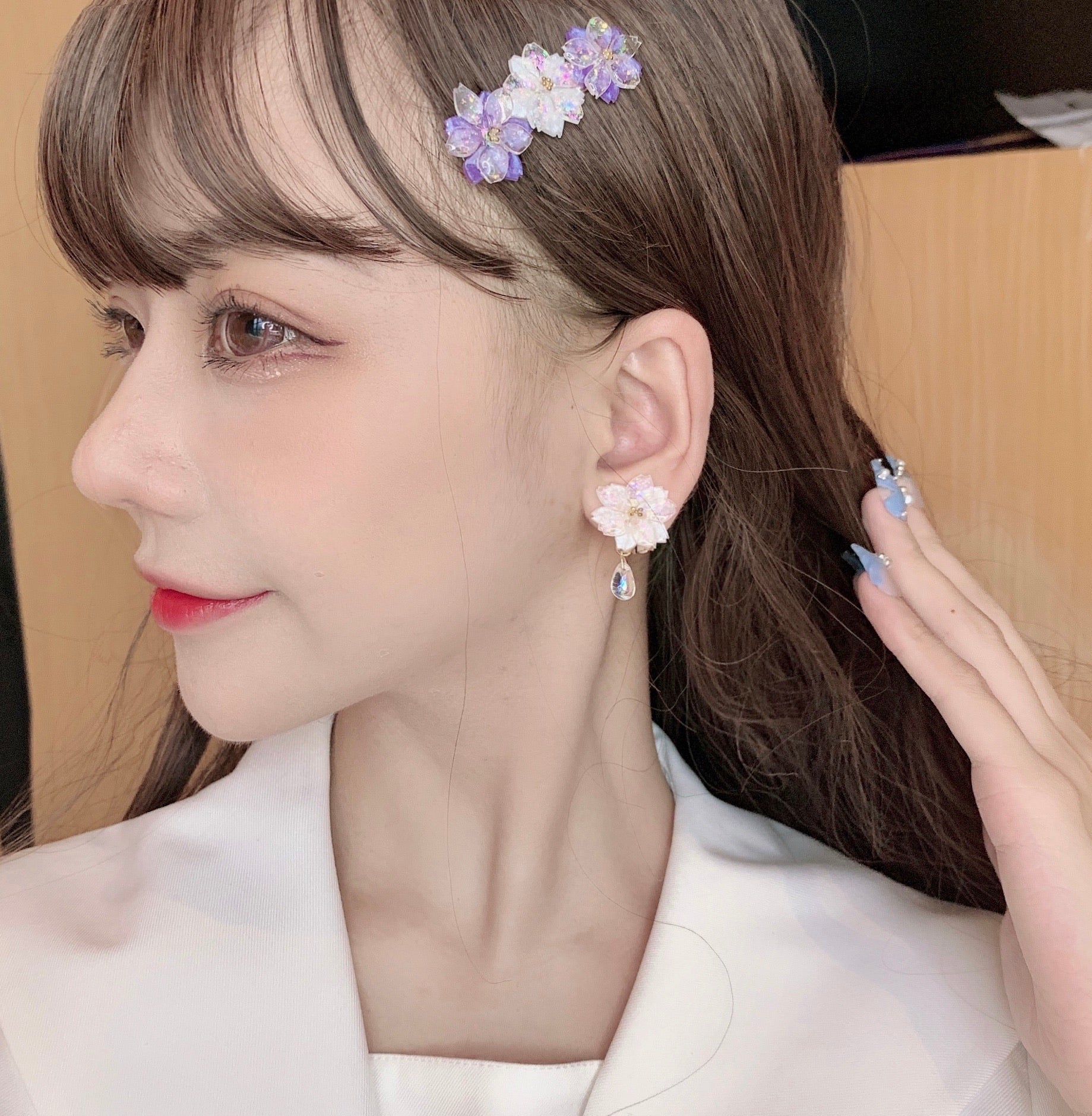 Get trendy with Sakura Rain Fairy Dream Handmade Ring Hairpin Necklace Set - available at Peiliee Shop. Grab yours for $15 today!