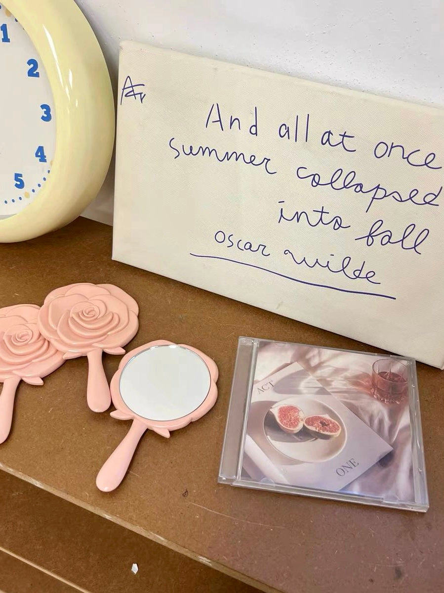 Get trendy with Mini Rose Hand Mirror - Face Mirrors available at Peiliee Shop. Grab yours for $4.90 today!