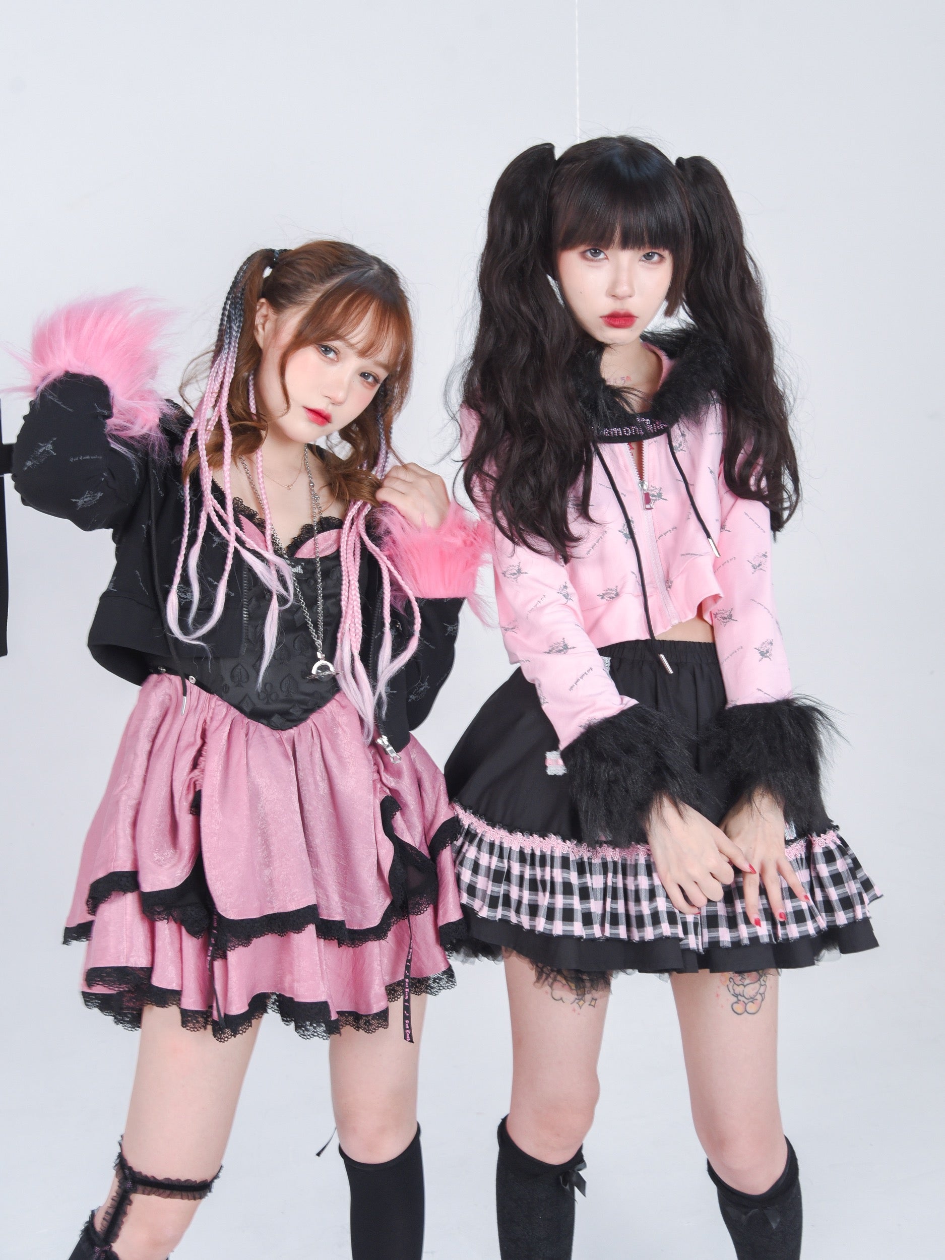 Get trendy with Evil Tooth Gothic Heart Faux Fur Hoody Y2k - Top available at Peiliee Shop. Grab yours for $46.80 today!