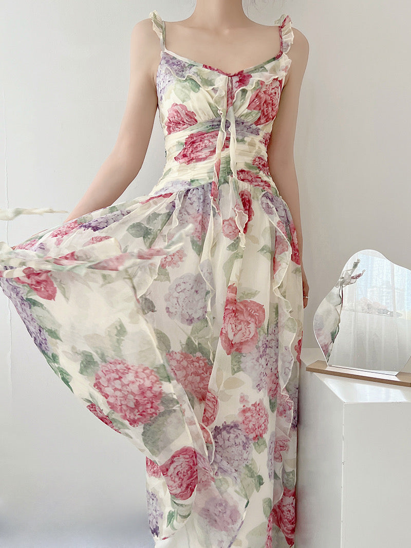 Get trendy with Flower Fairy Floral Dress - Dresses available at Peiliee Shop. Grab yours for $48 today!