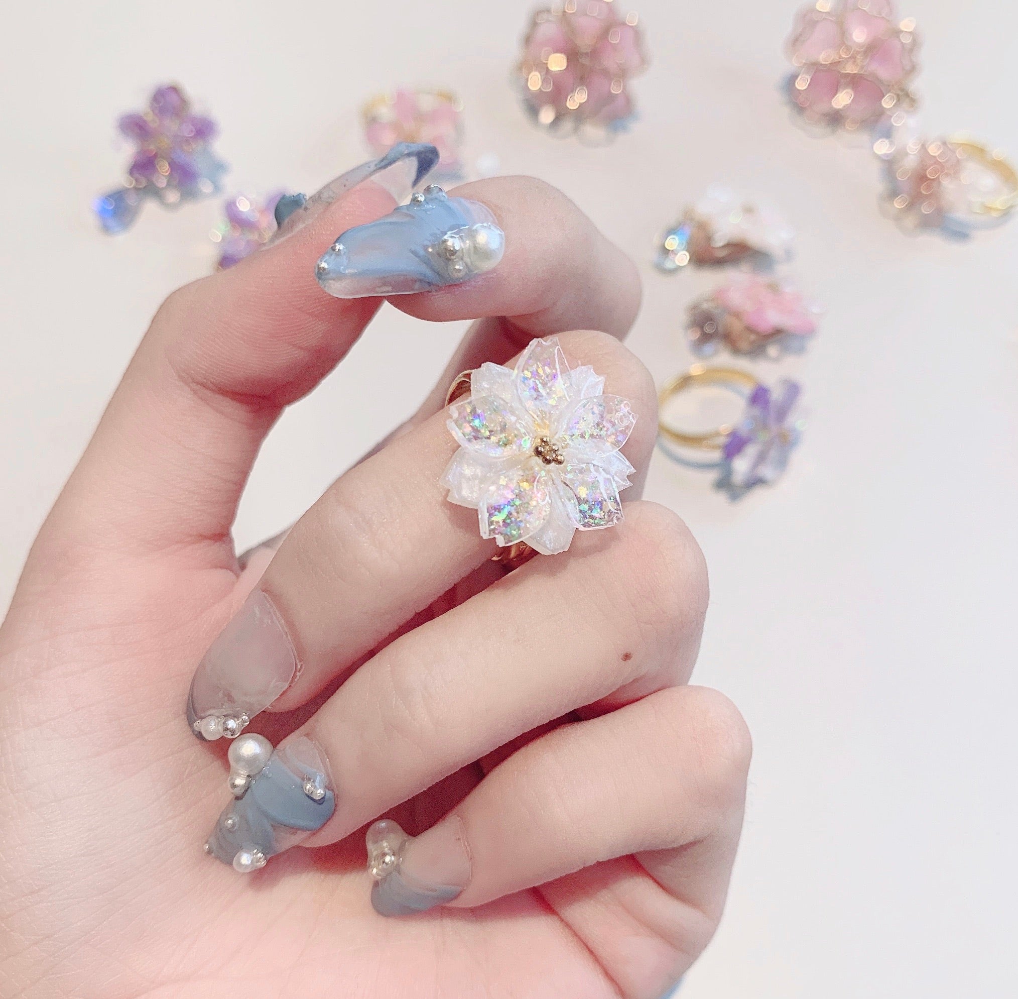 Get trendy with Sakura Rain Fairy Dream Handmade Ring Hairpin Necklace Set - available at Peiliee Shop. Grab yours for $15 today!