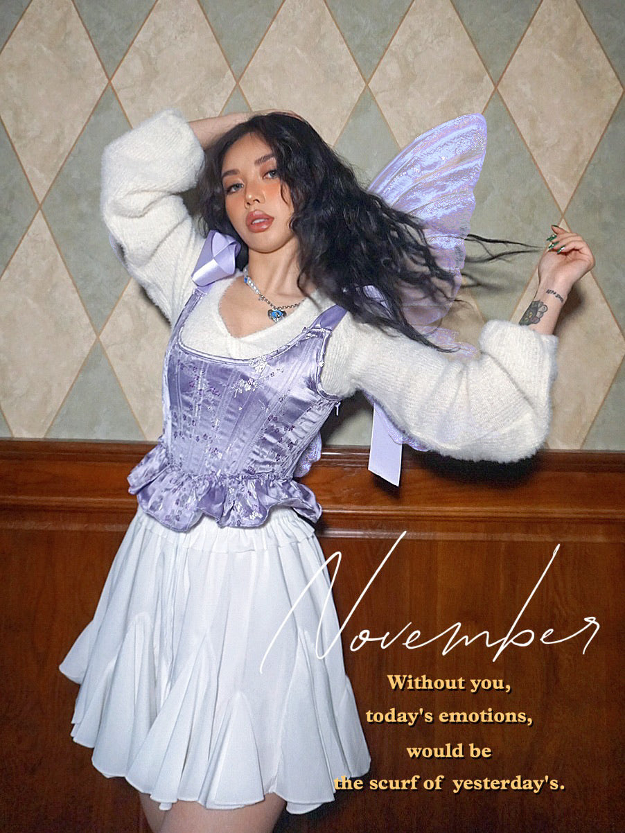 Get trendy with Lavender Dream Corset Handmade - Corset available at Peiliee Shop. Grab yours for $79.90 today!
