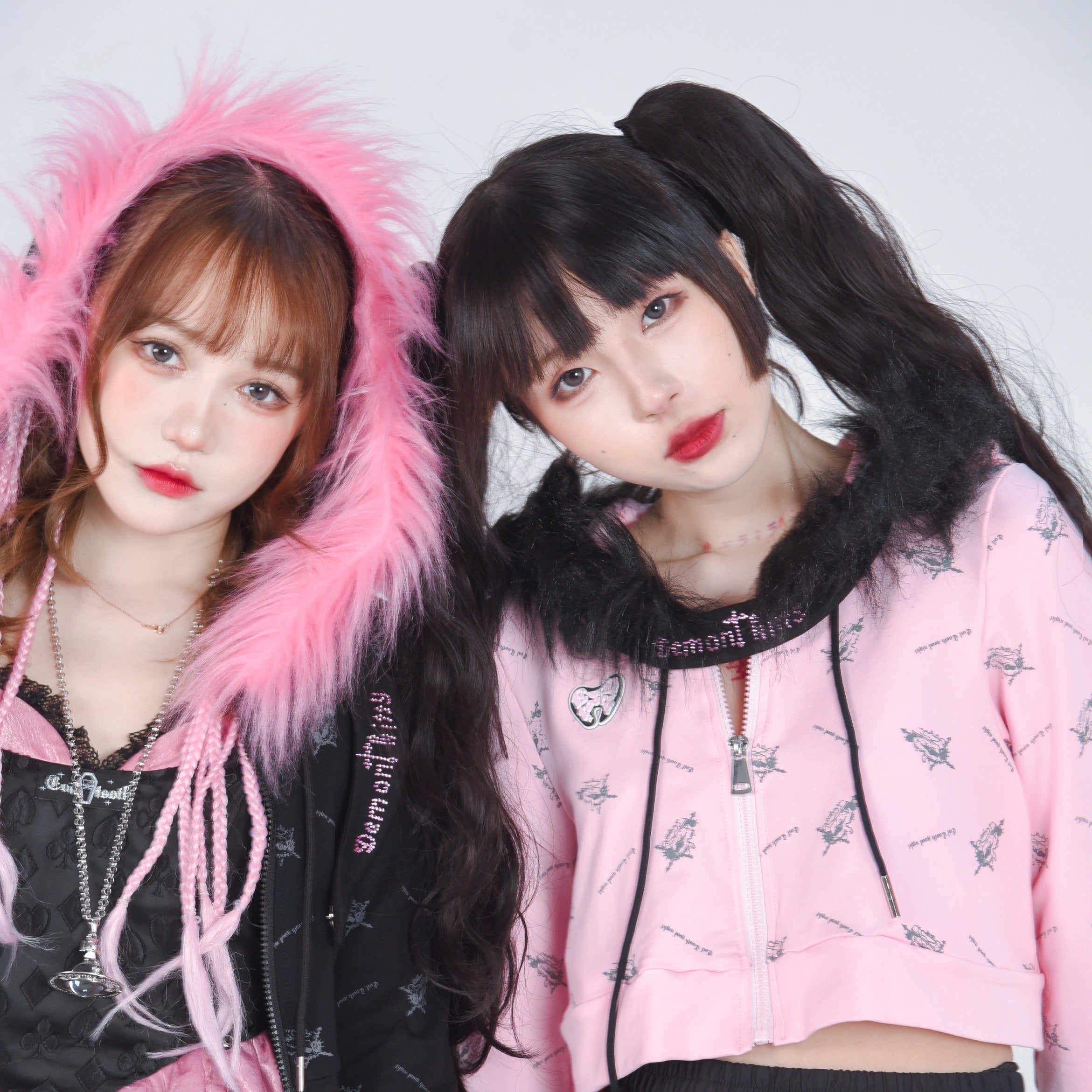 Get trendy with Evil Tooth Gothic Heart Faux Fur Hoody Y2k - Top available at Peiliee Shop. Grab yours for $46.80 today!