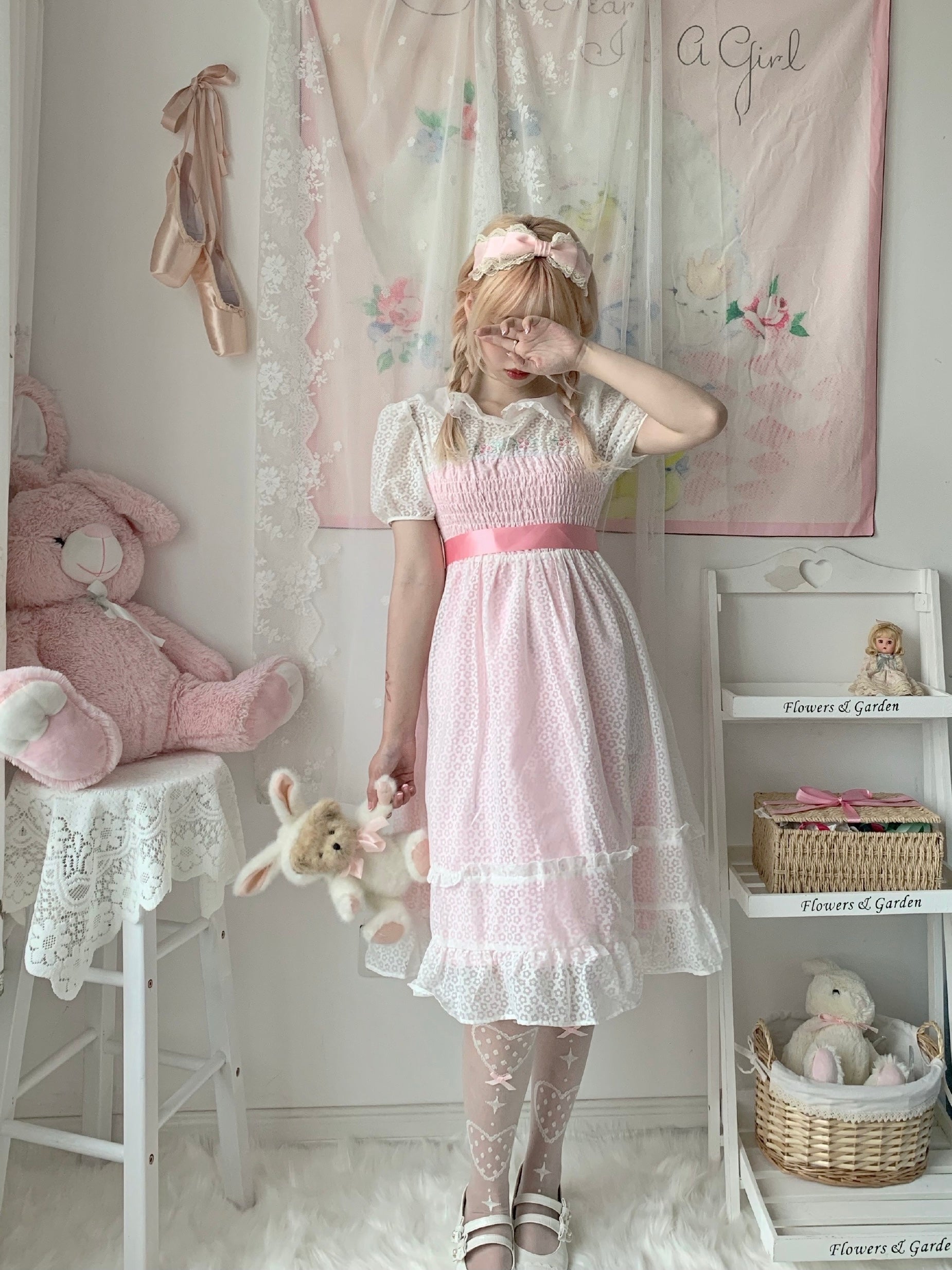 Get trendy with Rose Mist French Romantic Dress - available at Peiliee Shop. Grab yours for $58 today!