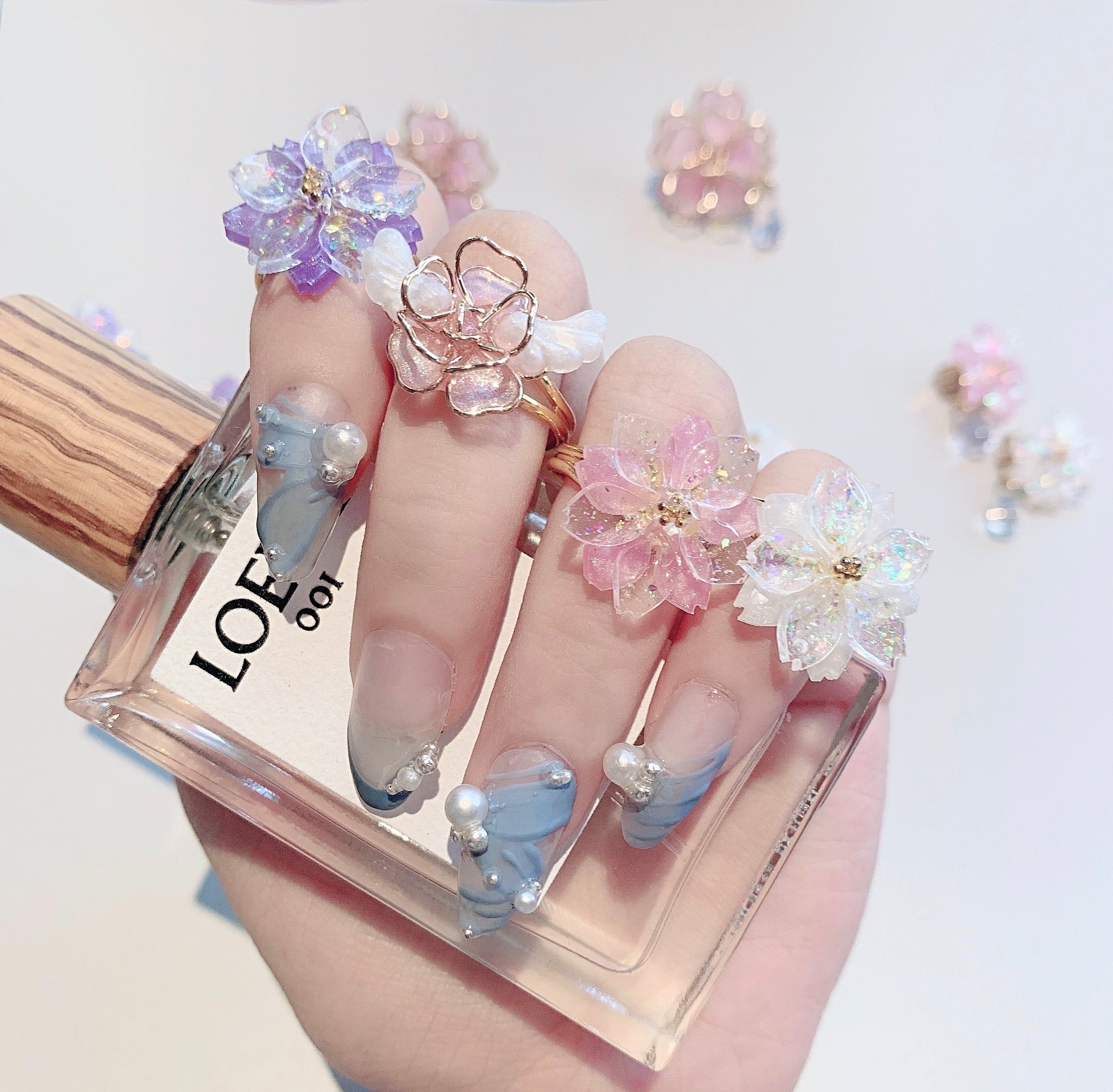 Get trendy with Sakura Rain Fairy Dream Handmade Ring Hairpin Necklace Set - available at Peiliee Shop. Grab yours for $15 today!