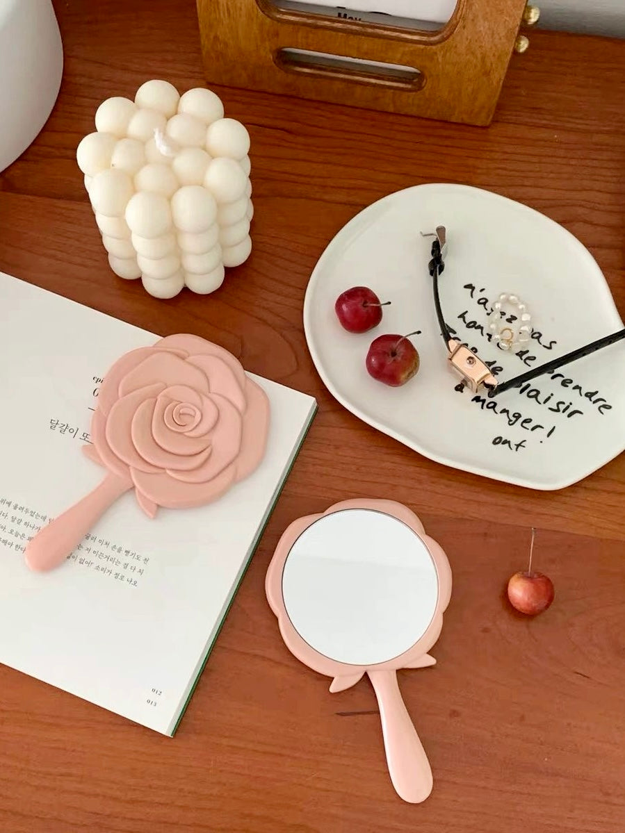 Get trendy with Mini Rose Hand Mirror - Face Mirrors available at Peiliee Shop. Grab yours for $4.90 today!