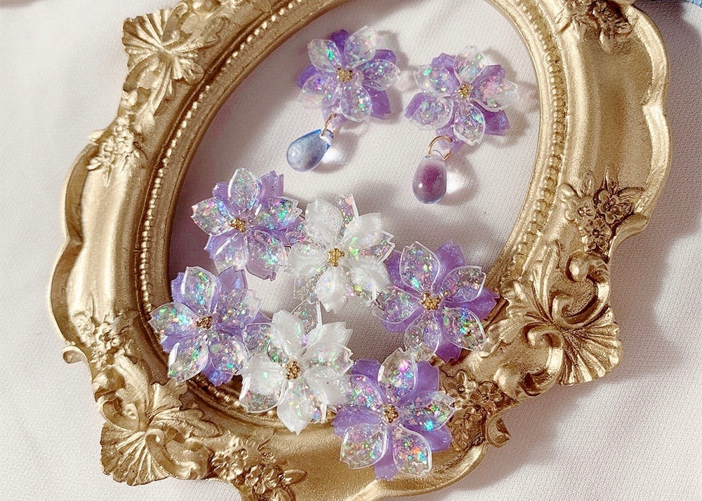 Get trendy with Sakura Rain Fairy Dream Handmade Ring Hairpin Necklace Set - available at Peiliee Shop. Grab yours for $15 today!