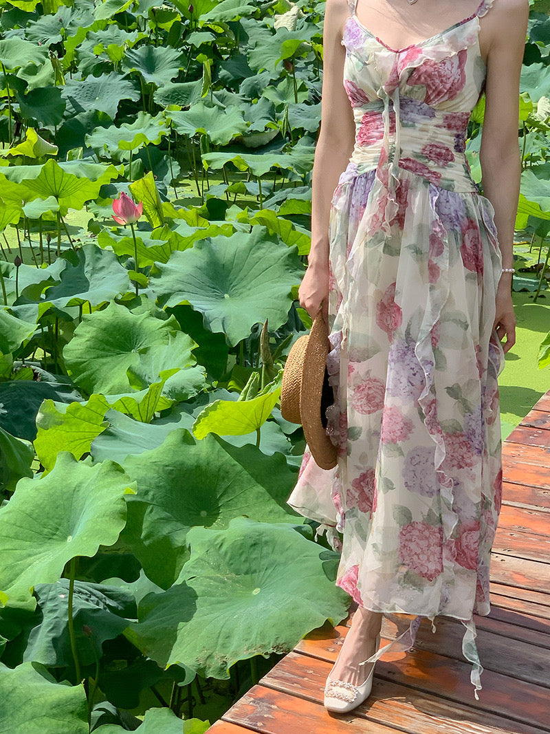 Get trendy with Flower Fairy Floral Dress - Dresses available at Peiliee Shop. Grab yours for $48 today!