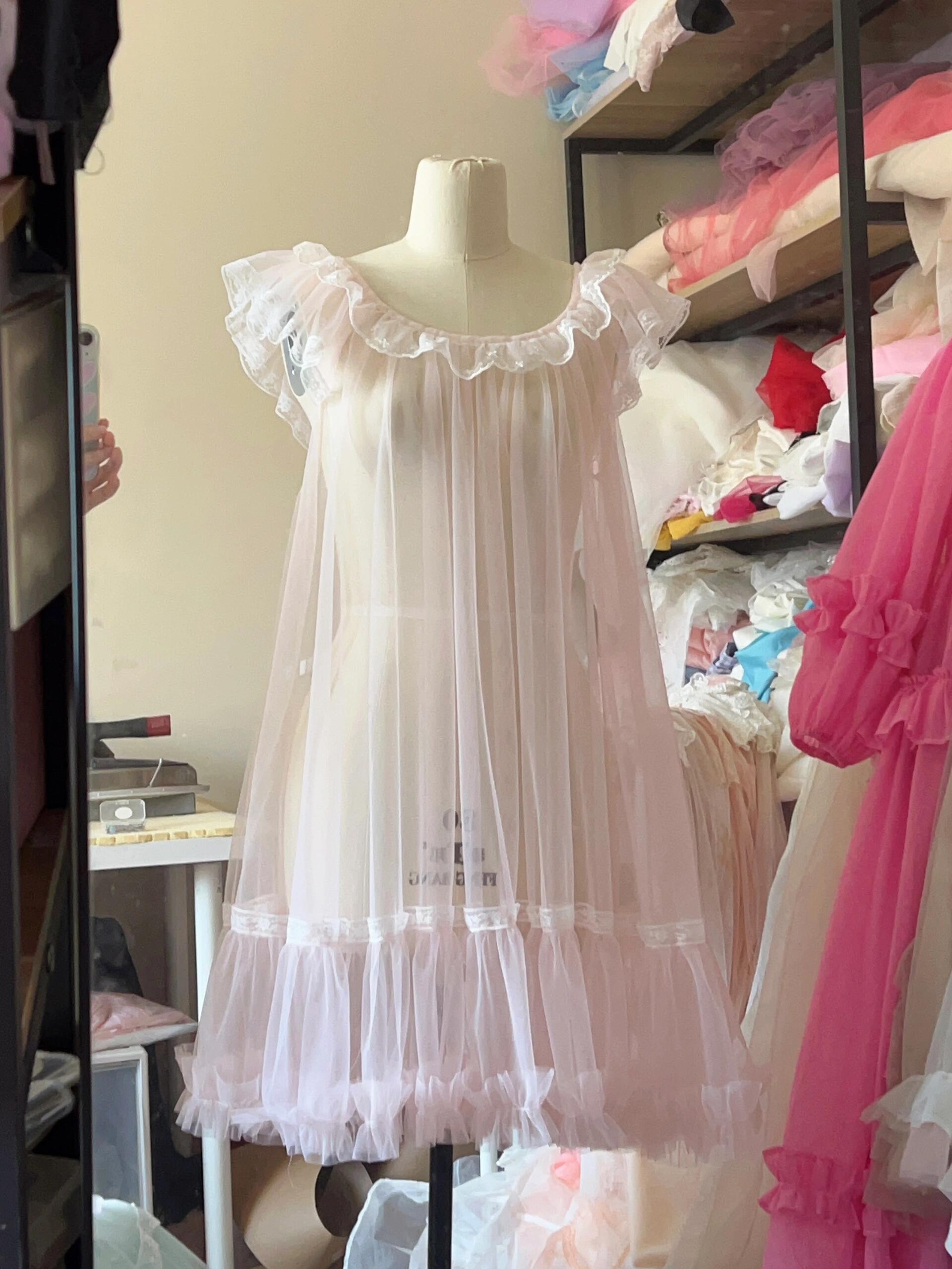 Get trendy with [August Unicorn] Rose romance transparent outer dress - Dresses available at Peiliee Shop. Grab yours for $75 today!