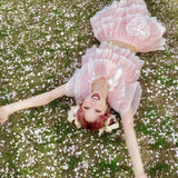 Get trendy with [August Unicorn] The blooming dream crop top and skirt set - Dresses available at Peiliee Shop. Grab yours for $68 today!