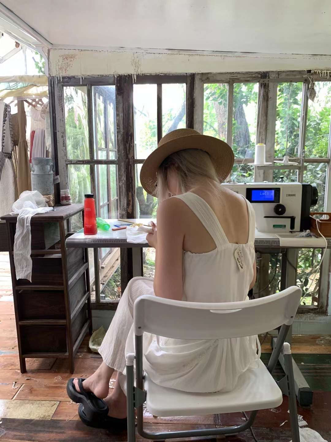 Get trendy with [Tailor Made] Pure Romance Handmade Cotton Dress -  available at Peiliee Shop. Grab yours for $89 today!