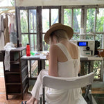 Get trendy with [Tailor Made] Pure Romance Handmade Cotton Dress -  available at Peiliee Shop. Grab yours for $89 today!