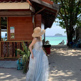 [Maßgeschneidert] By The Sea Cottage Handgemachtes Baumwollkleid