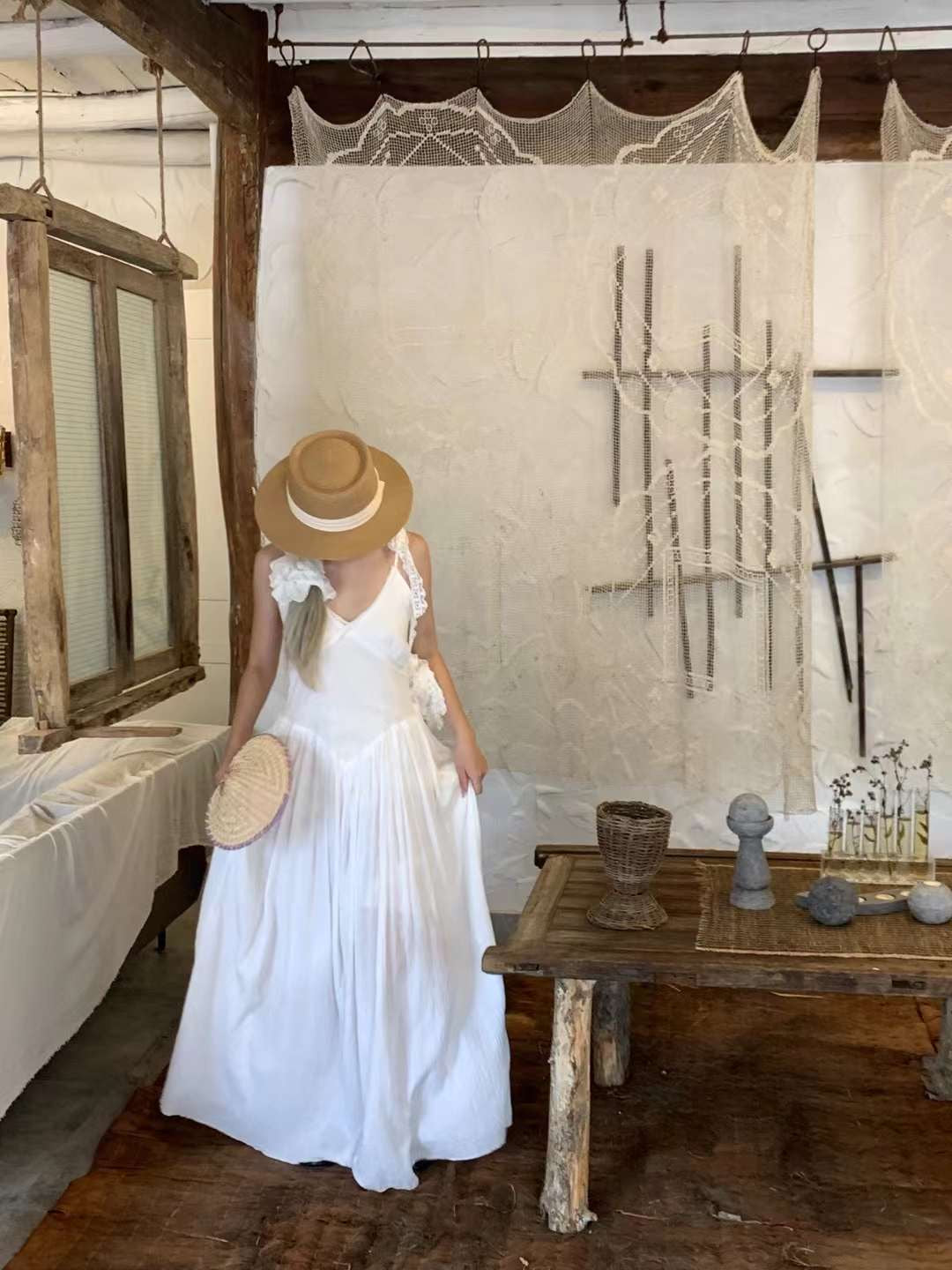 Get trendy with [Tailor Made] Pure Romance Handmade Cotton Dress -  available at Peiliee Shop. Grab yours for $89 today!