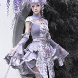 Get trendy with [Blood Supply] Dragon Wisteria Crop Top - Crop Top available at Peiliee Shop. Grab yours for $49.90 today!