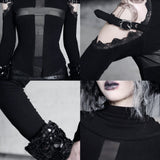 [Blutversorgung] Shadow Stalker Gothic Hemd aus Kunstwolle