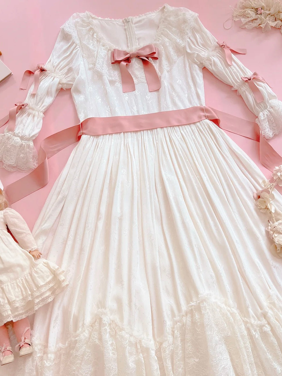 Get trendy with [Le Flacon] [Pre-order] 'French Doll' Rococo-inspired One-piece Dress -  available at Peiliee Shop. Grab yours for $219 today!