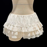 KittenClaw Vintage Lace Cross 100% Cotton Bloomers Skirt