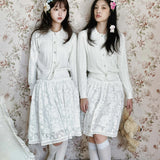 [Pacific Postition] Angel Heart Club Lace Midi Skirt