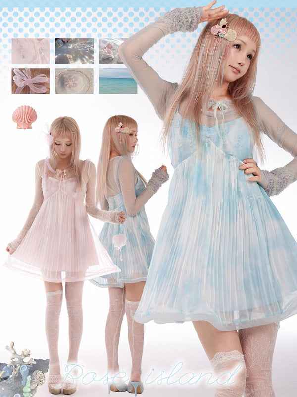 Rose Island Sea Salt Jelly Jellyfish Mini Dress