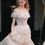- Songe Atelier -  Lace Whispers Wedding Bridal Dress Tailor Made