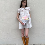 MineBeThyVers Angel In My Garden Babydoll Floral Mini Dress