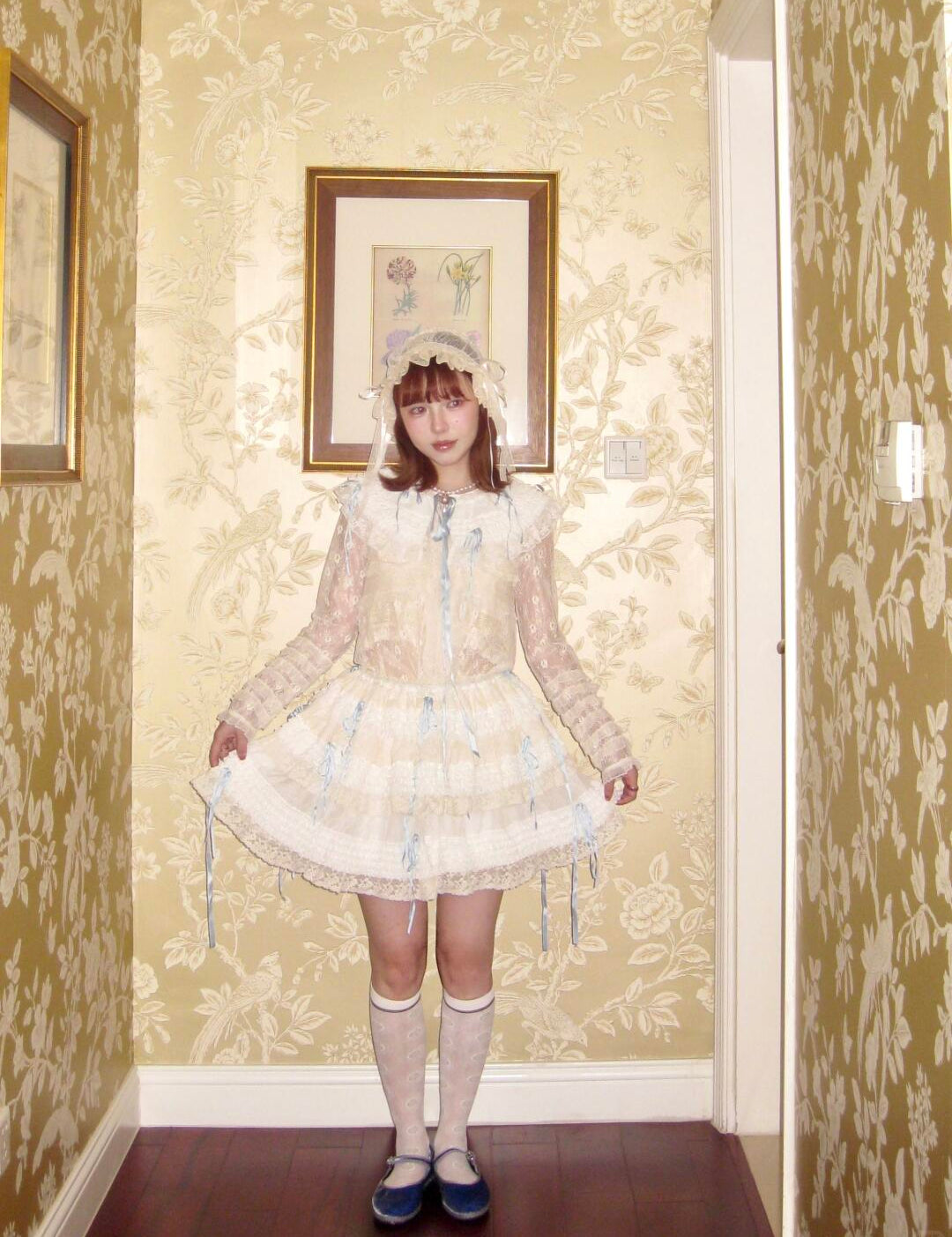 August Unicorn Rococo Lace 2 ways of wearing Cami top or mini skirt