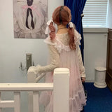 Get trendy with [August Unicorn] Rose romance transparent outer dress - Dresses available at Peiliee Shop. Grab yours for $75 today!