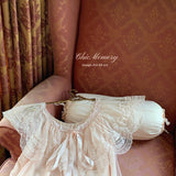 Inès Blossom Lace Nightdress Home Sleepwear