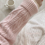 Get trendy with Angelic Sakura pink soft knitting sweater cardigan - Sweater available at Peiliee Shop. Grab yours for $25.50 today!