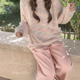 Get trendy with Pastel Rainbow Soft Pastel Knitting Oversized Sweater - Sweater available at Peiliee Shop. Grab yours for $19.90 today!